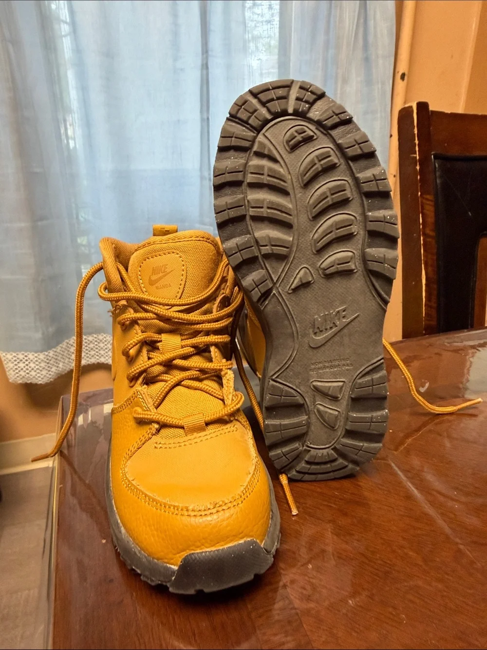 Nike Kids Wheat Brown High-Top Sneakers